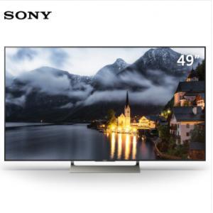 索尼（SONY）KD-49X9000E 49英寸4K HDR 精銳光(guāng)控Pro 安卓6.0智能液晶電視（銀色）